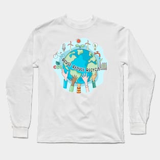 Reuse Reduce Recycle Long Sleeve T-Shirt